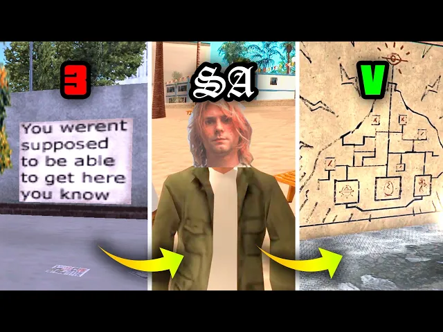 easter eggs & secrets #5 in gta games (evolution